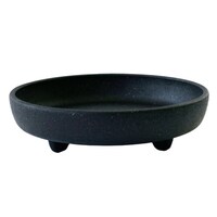 八幡化成 受け皿 エコプレート丸型 5号 木粉入り ブラック ※9個以上から注文可能(販売価格は1個単位の価格)