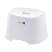 リッチェル 風呂椅子 シンプルトーン 座面高さ 21cm 日本製 ホワイト ※3個以上から注文可能(販売価格は1個単位の価格)