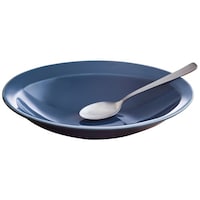 逸品社 カレー皿 スプーンセット 25cm 逸品窯 陶磁器 ブルーグリーン ※2個以上から注文可能(販売価格は1個単位の価格)