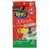 東和産業 布団圧縮袋 防ダニ銀抗菌ふとん圧縮パックM 2枚入 スティック掃除機対応 ※2個以上から注文可能(販売価格は1個単位の価格)