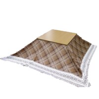 MEIWA こたつ布団用上掛け 正方形 約30%節電 防水 抗菌 防カビ加工 210×210cm