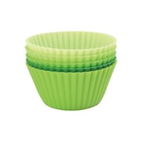 逸品社 おかずカップ シリコーンカップ ラウンド 5個入り グリーン ※5個以上から注文可能(販売価格は1個単位の価格)