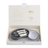 逸品社 ベビー 食器 SUCSUC ギフトセット4PC 4点セット 日本製 グレー