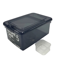 サンコープラスチック 米びつ 5kg お米ケース 計量カップ付き ネイビーブルー ※4個以上から注文可能(販売価格は1個単位の価格)