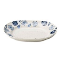 アイトー プレート オーバル 26.5cm L ガーデン 陶器 白
