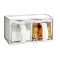 アスベル 調味料ストッカー 2個組 スパイスラック付き フォルマ ※2個以上から注文可能(販売価格は1個単位の価格)