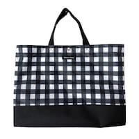 HALKARIN’S キッズ レッスンバッグ 通園 習い事 マグネット開閉 ギンガムブラック