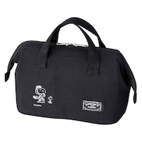 オーエスケー ランチバッグ がま口タイプ スヌーピーブラック ※2個以上から注文可能(販売価格は1個単位の価格)