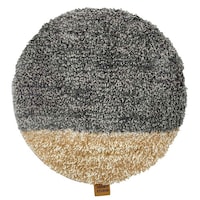 ティーライフ チェアパッド ヘンリースタジオ タフトチェアパッド 直径35cm ブラック ※2個以上から注文可能(販売価格は1個単位の価格)