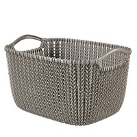 バスケット スクエアバスケット CURVER ニット ランドリーボックス 8L ブラウン ※2個以上から注文可能(販売価格は1個単位の価格)