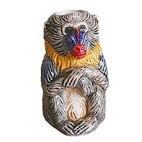 グローバルアロー 花瓶 一輪挿し フラワーベース 動物 マンドリル ※4個以上から注文可能(販売価格は1個単位の価格)