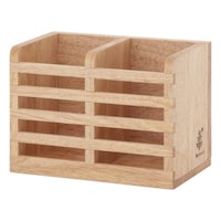 不二貿易 カトラリースタンド 木製 カトラリー収納スタンド 仕切り付き ボヌール ※3個以上から注文可能(販売価格は1個単位の価格)