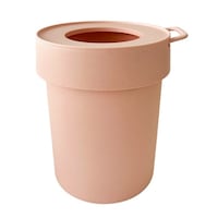 八幡化成 ゴミ箱 5L タップトラッシュ 袋が見えない 壁掛け スタッキング ピーチファズ ※3個以上から注文可能(販売価格は1個単位の価格)