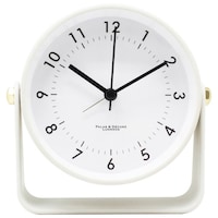 目覚まし時計 リパド アラームクロック 電池式 ホワイト ※2個以上から注文可能(販売価格は1個単位の価格)