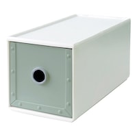 八幡化成 収納ボックス 幅11.9×奥行26.6×高さ12.6cm 1段 fs720 ファイルストアーズ コンフォート リニューグリーン ※3個以上から注文可能(販売価格は1個単位の価格)