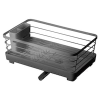 アスベル 水切りラック ポゼ 水が流れるトレー付水切り スリム Wコーティング ブラック ※2個以上から注文可能(販売価格は1個単位の価格)