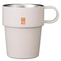 シービージャパン マグカップ 285ml GOMUG QAHWA 保温 保冷 ステンレス アイボリー ※2個以上から注文可能(販売価格は1個単位の価格)