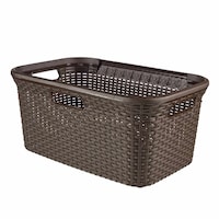 ランドリーバスケット CURVER スタイル 45L ブラウン