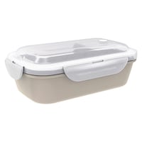 アスベル お弁当箱 1段 500ml パッキン一体型 ランタス グレージュ ※4個以上から注文可能(販売価格は1個単位の価格)