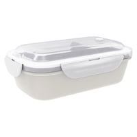 アスベル お弁当箱 1段 500ml パッキン一体型 ランタス ホワイト ※4個以上から注文可能(販売価格は1個単位の価格)