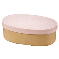 カノー 弁当箱 475ml 1段 やさしい彩り抗菌小判弁当 曲げわっぱ サクラ ※2個以上から注文可能(販売価格は1個単位の価格)