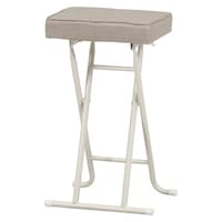 不二貿易 折りたたみ椅子 座面高60cm ハイスツール イーグル ベージュ