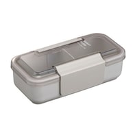 岩崎工業 弁当箱 600ml 1段 イージーケアランチボックススリム1段600 ライトグレー ※3個以上から注文可能(販売価格は1個単位の価格)