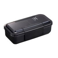 岩崎工業 弁当箱 600ml 1段 イージーケアランチボックススリム1段600 ダークグレー ※3個以上から注文可能(販売価格は1個単位の価格)