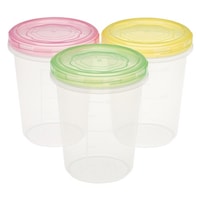 サンコープラスチック 保存容器 600ml エブリーパック NO.2 深型 3個入り ※7個以上から注文可能(販売価格は1個単位の価格)