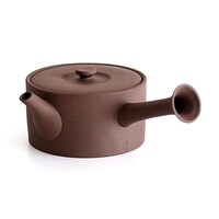 急須 460ml ロクサン tokoname 平型 ブラウン