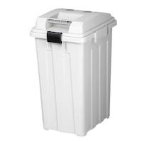 新輝合成 ゴミ箱 45L 屋外兼用 連結ハンドルペール ホワイトグレー ※2個以上から注文可能(販売価格は1個単位の価格)