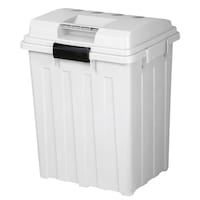 新輝合成 ゴミ箱 70L 屋外兼用 連結ハンドルペール ホワイトグレー