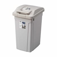 アスベル ゴミ箱 35L ハンドル付分別ペール ライトグレー ※2個以上から注文可能(販売価格は1個単位の価格)