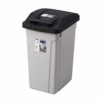アスベル ゴミ箱 35L ハンドル付分別ペール ブラック ※2個以上から注文可能(販売価格は1個単位の価格)