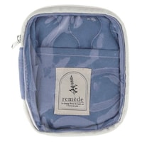 不二貿易 アクスタ 収納 推し活 アクスタケース ポーチ クリアポケット 持ち運び ブルー ※5個以上から注文可能(販売価格は1個単位の価格)