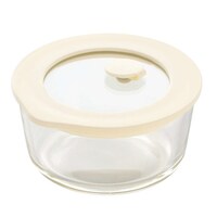 EAトCO 保存容器 電子レンジ対応 グラスコンテナ 270ml クリーム ※2個以上から注文可能(販売価格は1個単位の価格)