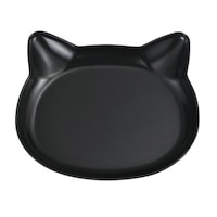 カノー 抗菌ランチプレート catte ねこ 日本製 電子レンジ対応 食洗機対応 BPAフリー ブラック ※3個以上から注文可能(販売価格は1個単位の価格)