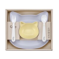 カノー 食器 ギフトセット catte Giftbox ランチプレート ボウル スプーン フォーク 日本製 BPAフリー