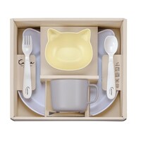 カノー 食器 ギフトセット catte Giftbox ランチプレート ボウル マグ スプーン フォーク 日本製 BPAフリー