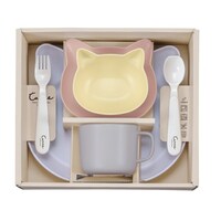 カノー 食器 ギフトセット catte Giftbox ランチプレート プレート ボウル マグ スプーン フォーク 日本製 BPAフリー