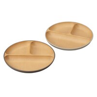 カノー ランチプレート earth color 抗菌 丸 2枚入 ※2個以上から注文可能(販売価格は1個単位の価格)