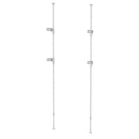 平安伸銅 室内物干し 竿受け 室内つっぱり竿受け 2段 ホワイト