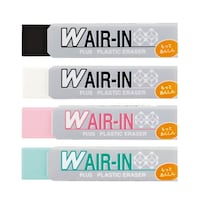 プラス 消しゴムWエアイン非フタルMIX4P×10