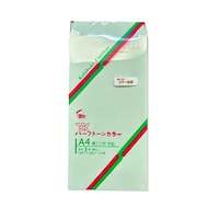 長形3 ハーフトーン99 透けないグリーン 80g 1箱(100枚入×10袋) 31487