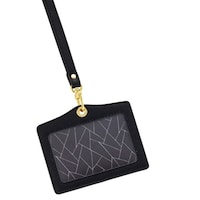 レイメイ藤井 ノフェスカードホルダーヨコジオメトリーブラック GLP1114B IDカードホルダー/ストラップ付名札 1セット(2個)