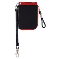 レイメイ藤井 コイルコード&小銭入れ付きパスケースブラック GLP1193B ポーチ/バッグインバッグ/シャトルケース 1セット(2個)