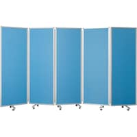 コマイ 隙間のない5連スクリーン(クロス/ブルー) 1台【メーカー直送/軒先もしくは車上渡し】