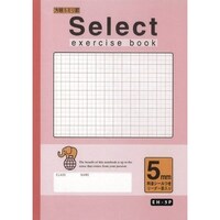 文運堂 B5セレクト学習帳5mm方眼ピンク×10