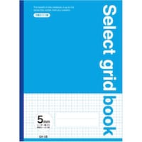 文運堂 B5カラー方眼 5mmブルー×10