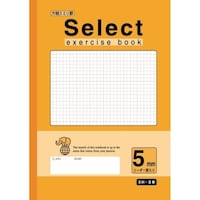 文運堂 A4セレクト学習帳 5mm方眼罫オレンジ×10